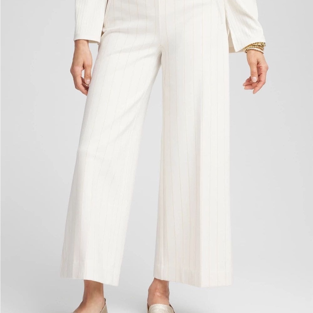 Chico's Juliet Cream Wide-Leg Pants Chico’s size 3